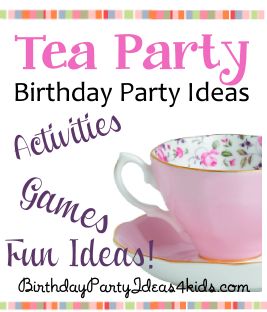 Fun Tea Party birthday party ideas, party games, activities, decorations, invitations, party food, favors and more!  #tea #party #birthday Activities For Tea Party, Tea Party Birthday Activity Ideas, Childs Tea Party Birthday, Tea Party Games For Kids, Tea Party For Three Year Old, Tea Party Toddler, Toddler Tea Party Birthday Games, Tea Party Birthday Theme, Food Favors