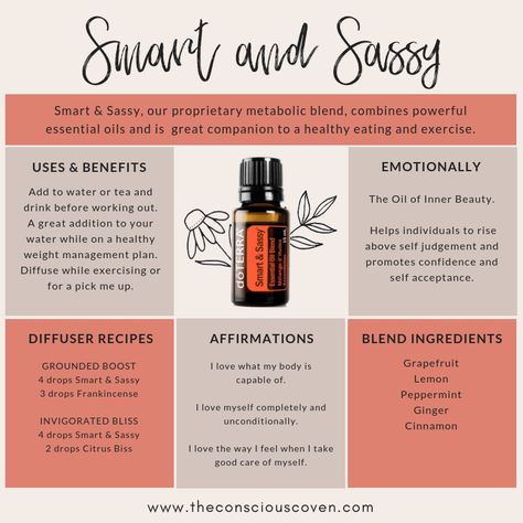 Slim And Sassy Diffuser Blends, Slim And Sassy Doterra Uses, Smart And Sassy Diffuser Blends, Smart And Sassy Doterra, Doterra Slim And Sassy, Smart And Sassy, Terra Essential Oils, Slim And Sassy, Esential Oils