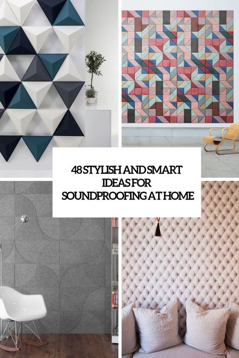 stylish and smart ideas for soundproofing at home cover Soundproof Wall Design, Bedroom Soundproofing Ideas, Decorative Sound Proofing, Stylish Soundproofing, Sound Dampening Ideas, Wall Soundproofing Ideas, Sound Dampening Decor, Sound Panels Decorative, Nap Area