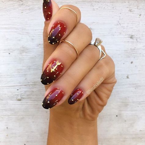 Fall Nail Ideas Autumn Wedding Nails, Bridesmaid Rust, Fall Wedding Nails Bridesmaid, Fall Manicures, Fall Wedding Nails, Wedding Nails Bridesmaid, Gold Stacking Rings Wedding, Short Nail Manicure, Nails Bridesmaid