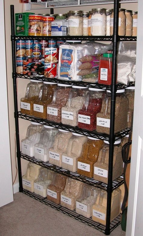 Diy Food Storage, Prepper Pantry, Emergency Preparedness Food Storage, Survival Food Storage, Preppers Pantry, Emergency Preparedness Food, Emergency Food Storage, Canned Food Storage, Long Term Food Storage