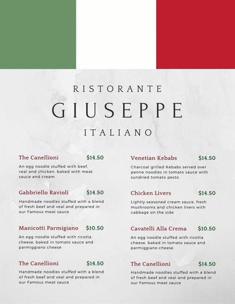 Italian Restaurant Menu Design, Italian Menu Design, Football Pizza, Italian Food Menu, Family Style Weddings, Penne Noodles, Italy Restaurant, Sundried Tomato Pesto, Kebabs On The Grill