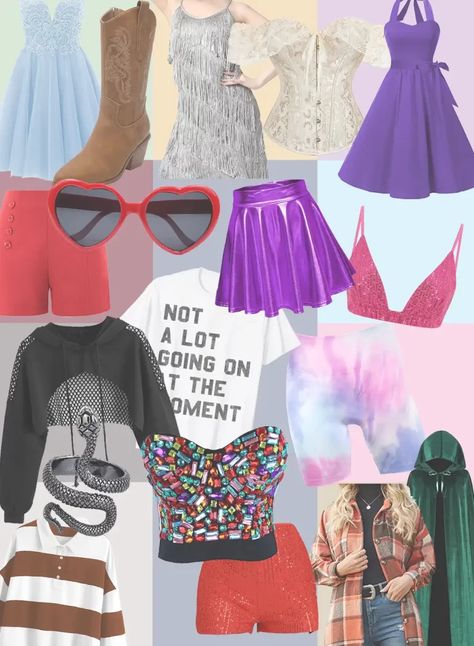 What to Wear to the Taylor Swift Eras Tour | Slashed Beauty Homemade T Shirts, The Eras Tour Outfit, Taylor Swift Eras Tour Outfit, Outfit Style Ideas, Felting Projects Ideas, Short Sundress, Eras Outfits, Eras Tour Outfit Ideas, Black Fringe Dress