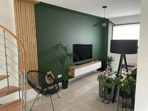 Living Room Design Green, Sage Living Room, Living Room Ideas For Small Spaces, Living Room Ideas With Fireplace, Green Walls Living Room, Living Room In Minecraft, Dark Green Living Room, Living Room Ideas Modern, Cozy Living Room Ideas