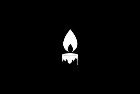 Candle Logo Design Ideas, Flame Logo Design, Candle Icon, Dark Blue Candles, Candle Vector, Candle Graphic, Candle Logo Design, Lamp Logo, Minimalist Candle