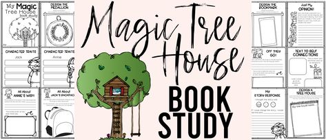 Magic Tree House Activities...for ANY Book in the Series! | Mrs. Bremer's Class Magic Tree House Activities Free, Magic Tree House Dinosaurs Before Dark Activities, Magic Tree House Book Activities, Mythical Tree House, Magic Tree House Activities, Magic Treehouse Books, Magic Tree House Books, Paper Bag Books, Guided Reading Activities