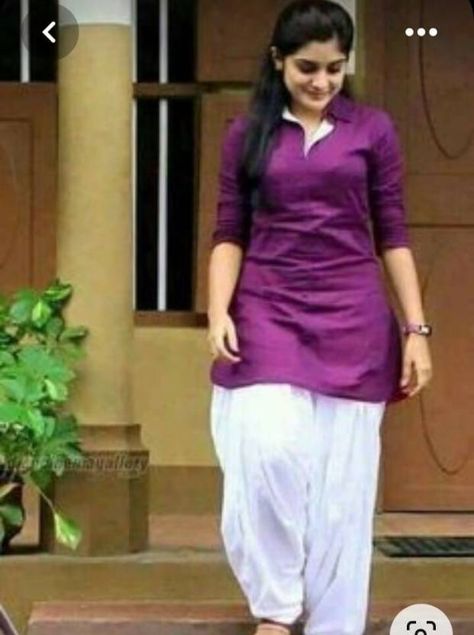 Punjabi Traditional Dress, Niveda Thomas, Punjabi Dress Design, Nivetha Thomas, Patiyala Dress, New Kurti Designs, Churidar Designs, Simple Kurta Designs, Designer Kurti Patterns