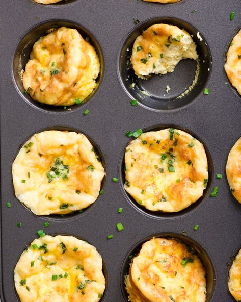 3-Cheese Frittata Cups | The Kitchn Frittata Cups, Vegan Pudding, High Protein Breakfast Recipes, Meal Train Recipes, Cheese Frittata, Protein Breakfast Recipes, Homemade Breakfast, High Protein Breakfast, Breakfast On The Go