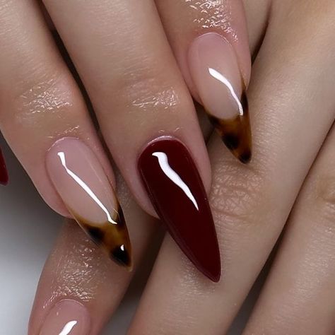 𝐒𝐊𝐘𝐄 | 𝒢𝑒𝓁 𝒳 𝒩𝒶𝒾𝓁𝓈 on Instagram: "♡ fall nails 🤎 ib @nailsxanalysse ♡ length/shape: medium, stiletto . . . . . . ♡ #nailsofinstagram #gelx #apresnails #nails #nailart #apres #nailinspo #nailsofig💅🏼 #inlandempirenails #ienailtech #explore #nailsbyskyelinh" November Nails Fall Almond Shape, Fall Coffin Shaped Nails, Autumn Nails Stiletto, Thanksgiving Nails Stiletto, Fall Nail Designs Stiletto, Manicure Colors Summer, Manicures For Short Nails, Summer Manicure Colors, Fall Stiletto Nails Design