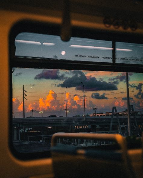 haunted Train Window, Rainbow Sunset, Cloudy Nights, Sunrise Painting, Rainbow Sky, Before Sunrise, Subway Art, Window View, Inspirational Wallpapers