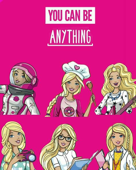 Barbie You Can Be Anything, Drawing Barbie, Barbie Bar, Barbie Tattoo, Doll Tutu, Barbie Theme Party, Barbi Benton, Barbie Art, Barbie Books