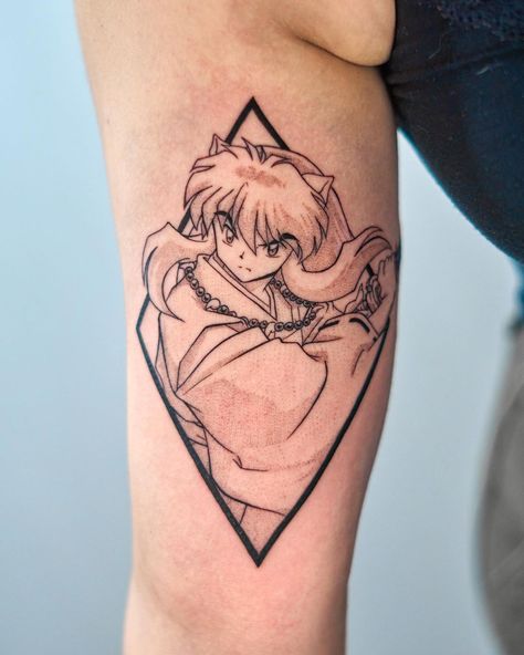 Inuyasha Flash Tattoo, Inyusha Tattoo Anime, Inyusha Tattoo Ideas, Inuyasha Tattoo Small, Inuyasha Tattoo Ideas, Inuyasha Tattoo, Demon Lover, Tattoo Anime, Women Tattoos