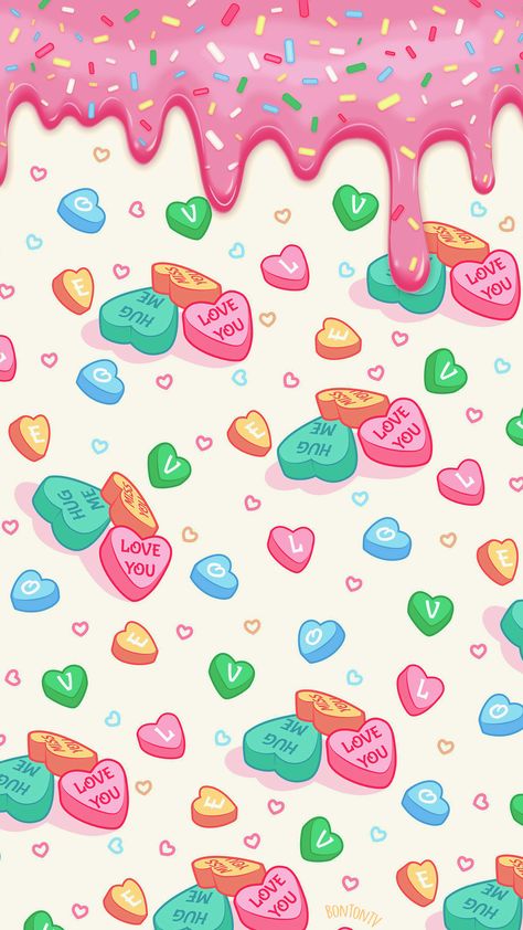 Colorful Phone Backgrounds, Wallpaper Candy Colors, Cute Candy Wallpaper, Valentine Phone Wallpaper, Aesthetic Colorful Wallpaper, Fun Wallpaper Iphone, Candies Wallpaper, Colorful Wallpaper Aesthetic, Colorful Phone Wallpaper