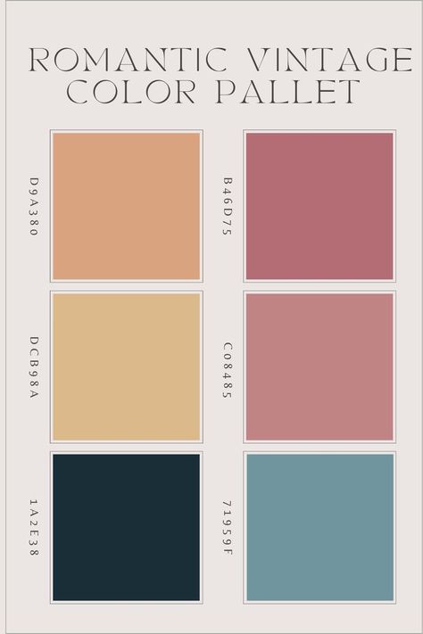 Color Design Inspiration, Hex Codes, Vintage Color, Color Pallets, Vintage Vibes, Vintage Colors, Color Palette, Color Design, Design Inspiration