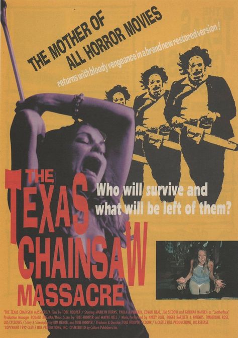 Classic Horror Movies Posters, All Horror Movies, Slasher Movies, Horror Artwork, Texas Chainsaw, The Boogeyman, Image Film, Horror Posters, Movie Poster Wall