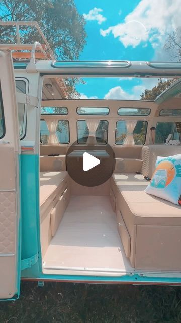 Luxurious Camping, Vw Bus For Sale, Volkswagen Bus Interior, Vw Bus Interior, Bus Interior, Vintage Vw Bus, Vw Bus Camper, Art Tv, Vintage Vw