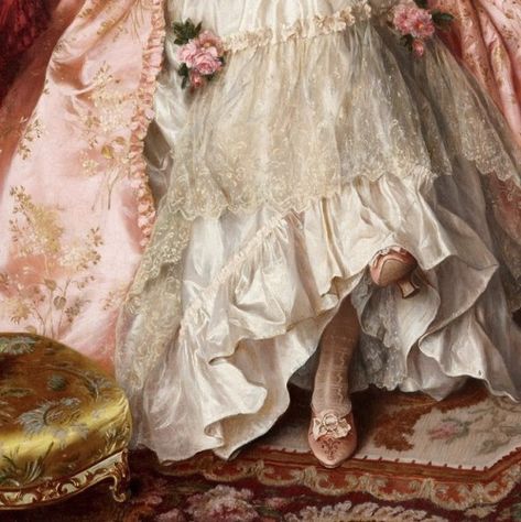 Rococo Aesthetic, Rococo Fashion, Royal Aesthetic, Princess Aesthetic, Oil On Canvas Painting, Victorian Art, Ethereal Art, Classical Art, Historical Dresses