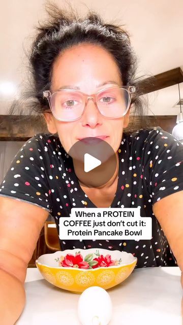 Tonya Spanglo on Instagram: "PROTEIN PANCAKE BOWL for the W this morning   @Devotion Nutrition Protein Use:TONYA   PANCAKE BOWL RECIPE: -1 scoop Protein Powder -1 egg -1/4 tsp Baking Powder  -Splash Vanilla  -2 heaping Tbs Blended CC -4 Tbs Water -Palmful Lily’s Choc Chips -COOK 2 minutes  #breakfast  #pancakebowl  #easyrecipe  #cooking  #fakecookingshow  #foodie  #foodblogger  #yum  #healthyrecipes  #foryou  #weightlossjourney  #vsg #wls  #weightlosstransformation  #gastricsleeve  #healthylifestyle" Ryse Protein Powder Recipe, Protein Pancake Bowl, Tonya Spanglo Recipes, Bake With Protein Powder, Devotion Protein Powder Recipes, Recipes With Protein Powder, Pancake Bowl, Devotion Protein, Protein Puddings