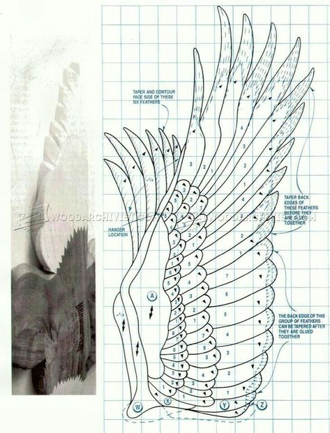 Chainsaw Carving Patterns, Scroll Saw Projects, Bird Paper Craft, Whirligigs Patterns, Intarsia Wood Patterns, Woodworking Plans Patterns, Diy Angel Wings, Paper Craft For Kids, Intarsia Patterns