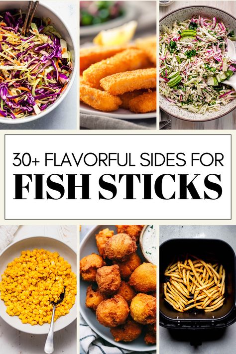 Wondering what the best sides for fish sticks are? I've got you covered with this handy guide of 30+ EASY side dish recipes! Sides For Fish Sticks, Best Sides For Fish, Fish Sticks Recipes, Sides For Fish, Side Dish For Fish, Chardonnay Food Pairing, Side Dishes For Fish, Best Sides, Red Cabbage Slaw