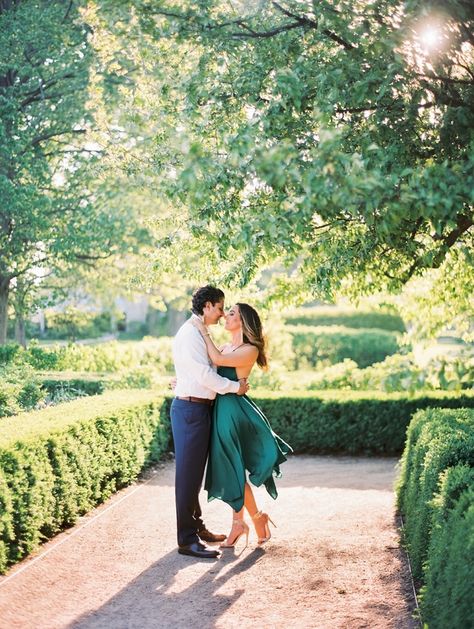 Morton Arboretum Engagement - Kristin La Voie Photography | Chicago & Austin Fine Art Wedding Photographer Morton Arboretum Wedding, Morton Arboretum, Engagement Inspo, Chicago Photography, Beautiful Evening, Engagement Photo Inspiration, Fine Art Wedding Photographer, Pretty Green, Pull Off