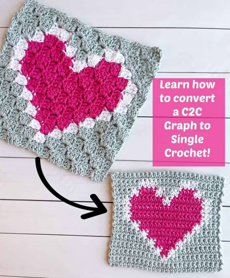 Single Crochet Projects, Crochet Color Work, Bobble Stitch Tutorial, V Stitch Crochet, Crochet C2c Pattern, C2c Patterns, C2c Graph, Slip Stitch Crochet, Crochet Stitch Tutorial