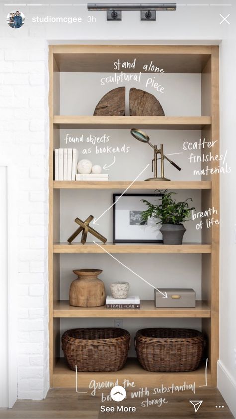 Room Shelves Decor, Living Room Shelves Decor, Built In Shelf Decor, Bookshelf Styling Living Room, Shelf Styling Living Room, Budget Nursery, Shelf Decor Living Room, Styling Shelves, Bookcase Styling