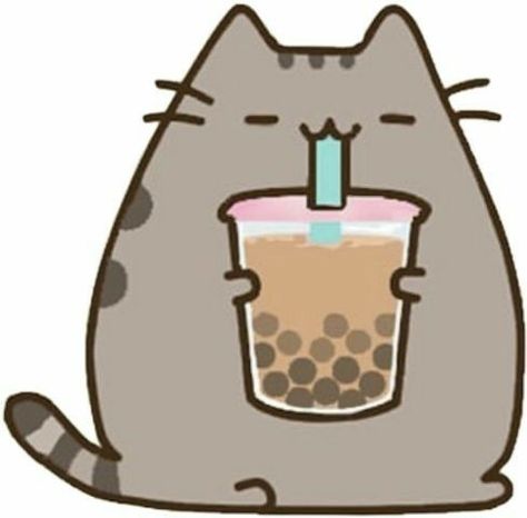 Boble Tea, Pusheen Stickers, Pusheen, Popcorn, A Cat, Tea, Birthday, Pins