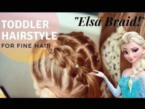 Toddler Hairstyles for Fine Hair | ELSA BRAID! | Part 1 - YouTube #haircut #hairstylist #hair Elsa Toddler Hair, Toddler Elsa Hair, Toddler Updo, Frozen Hairstyles, Toddler Hairstyles Girl Fine Hair, Elsa Braid, Toddler Braided Hairstyles, Easy Toddler Hairstyles, Toddler Braids