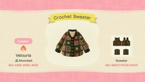 Acnh Crochet Code, Cottagecore Animal Crossing, Ac Codes, Ac Ideas, Acnh Cottagecore, Acnh Clothes, Farm Dress, Acnh Design, Animal Crossing Qr Codes Clothes