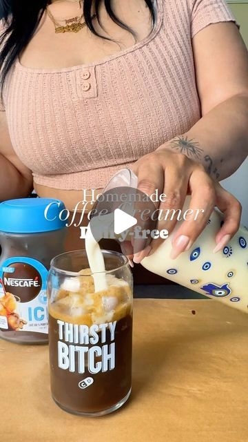 Joyce Marcellus on Instagram: "📌SAVE & SHARE Recipe Homemade Coffee Creamer ☕️dairy-free 

1 can coconut condensed milk @naturescharm 
2 to 3 non dairy milk I did oat milk @califiafarms 
1/2 tablespoons vanilla flavoring 
Coffee @nescafeusa 

#coffee #homemadecreamer #coffeerecipes #coffeecreamer #joycemarcellus #coffeelovers #latina" Coffee Creamer With Coconut Milk, Coconut Milk Coffee Creamer Homemade, Homemade Coconut Coffee Creamer, Sweetened Condensed Coconut Milk Coffee Creamer, Almond Cow Coconut Milk, Califia Farms, Coconut Milk Coffee, Homemade Coffee Creamer, Non-dairy Milk