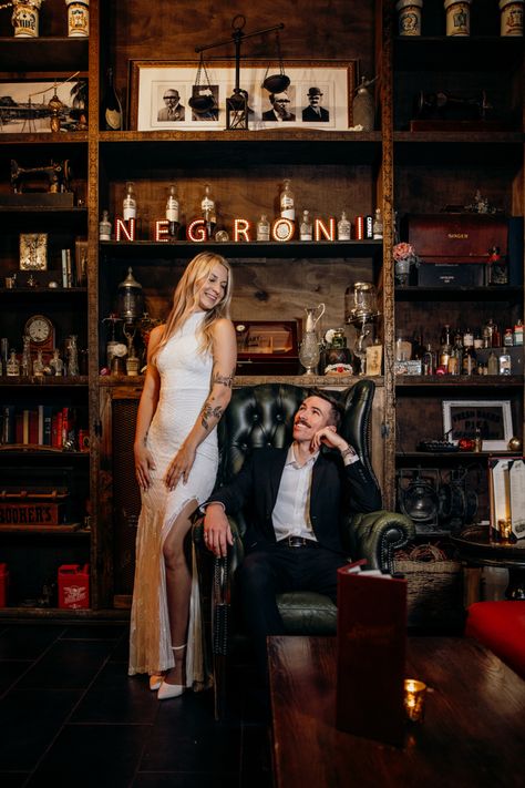 #speakeasy #bar #bartenderlife #bartender #engagementsession Vintage Bar Photoshoot, Moody Bar Engagement Photos, Speakeasy Photoshoot, Speakeasy Engagement Photos, Bar Photoshoot Ideas, Bar Photoshoot, Moody Photoshoot, Group Shoot, Bar Photography