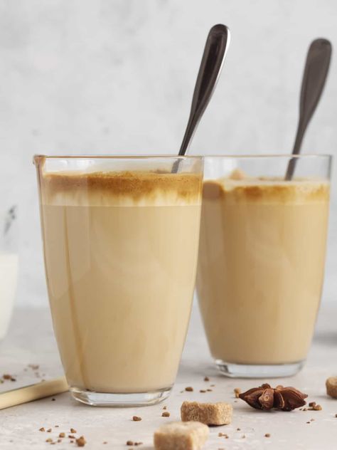 Easy Maple Iced Coffee | Camila Made Maple Iced Coffee Recipe, Iced Coffee For A Crowd, Coffee For A Crowd, Maple Coffee, Saigon Cinnamon, French Vanilla Creamer, Iced Coffee Recipe, Cinnamon Syrup, Maple Butter