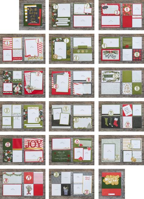 Friends Memories, Scrapbook Christmas, Christmas Scrapbook Pages, Scrapbook Design Layout, Beautiful Scrapbook Layouts, Christmas Scrapbook Layouts, December Christmas, Christmas Layouts, Scrapbook Layout Sketches