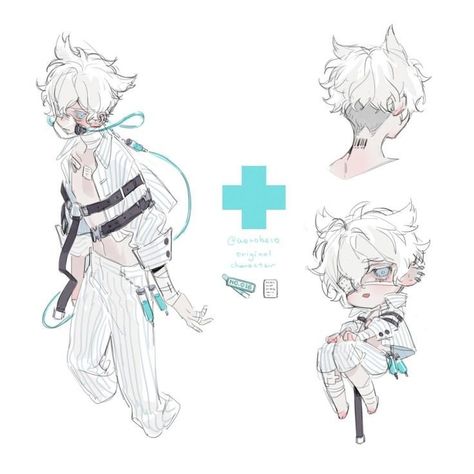 강아지 그림, 캐릭터 드로잉, 영감을 주는 캐릭터, Character Design References, An Anime, White Hair, Art Reference Poses, Fantasy Character Design, Character Drawing