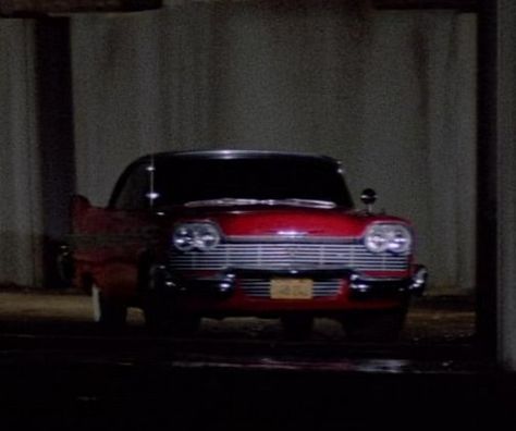 Christine (1983) Christine Movie Car, Christine Stephen King, Christine Movie, Christine Car, Christine 1983, Car Movie, Vintage Halloween Art, Steven King, Chrysler Cars