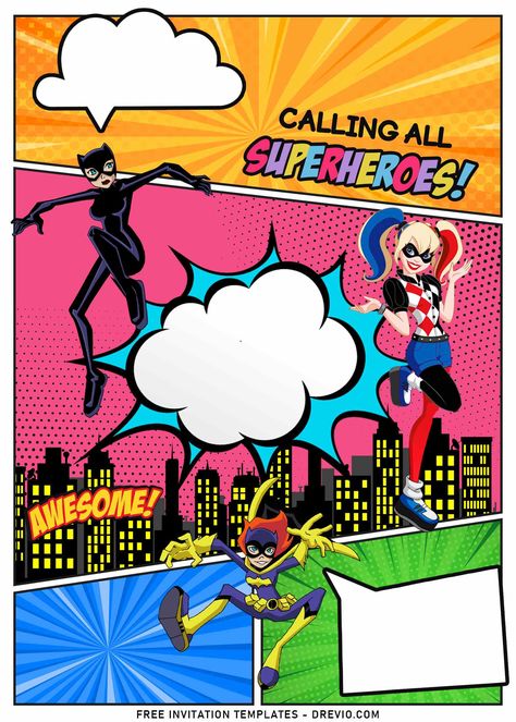 Nice 11+ Girl Superhero Birthday Invitation Templates Are you always missing great design to inspire your work? Check out our girl superhero collection for the very best in unique and follow the trends. From comic book characters to rainbow unicorns, you... Download this invitation for FREE at https://www.drevio.com/girl-superhero-birthday-invitation-templates Superhero Birthday Invitations, Floral Birthday Invitations, Free Invitation Templates, Floral Birthday, Girl Superhero, Superhero Birthday, Comic Book Characters, Rainbow Unicorn, Book Characters