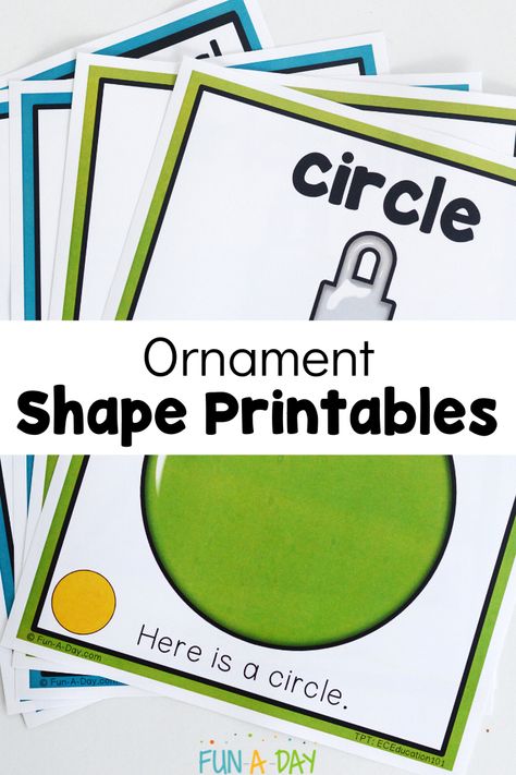 These free printable ornament shape mats are perfect for your Christmas activities for preschool and kindergarten kids. Many opportunities to practice fine motor, math, and literacy skills in a low-prep way. Click on the Fun-A-Day.com link to get your own copy. Holiday Shapes Preschool, Christmas 2d Shape Activities, Christmas Shape Activities Preschool, Shape Playdough Mats Free, Christmas Number Activities Preschool, Christmas Geometry Activities, Shape Mats Free Printable, Shapes Activities Preschool, Christmas Activities For Preschool