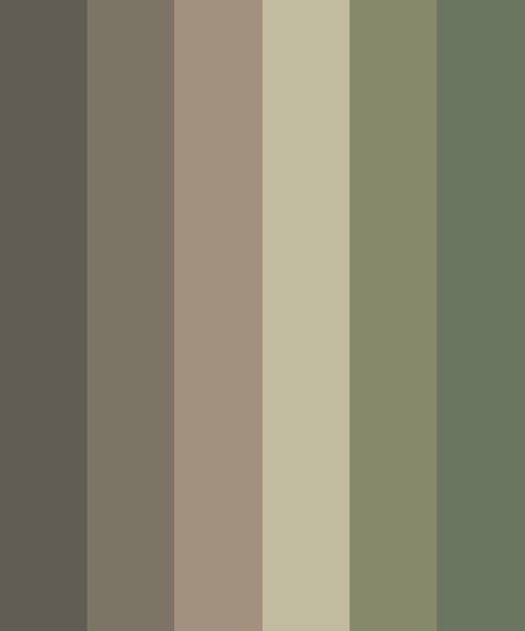 Khaki Green Color Palette, Hexadecimal Color, Green Name, Green Color Palette, Brown Color Schemes, Camouflage Colors, Camouflage Green, Dull Colors, Colors Palette