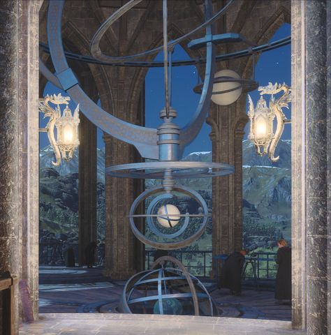 Astronomy Class Aesthetic, Astronomy Classroom Harry Potter, Harry Potter Astronomy Tower, Astronomy Tower Hogwarts, Hogwarts Legacy Ravenclaw, Hogwarts Legacy Aesthetic, Ravenclaw Tower, Modern Hogwarts, Astronomy Tower