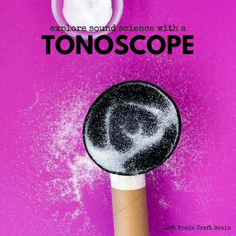 Explore sound science with a tonoscope, a device that helps you see sound vibrations. It's a super fun sound science experiment for kids. Sound Activities For Preschoolers, Sound Activities For Kids, Nursery 2023, Maths Art, Sound Experiments, Brain Craft, Sound Science, Science Experiment For Kids, Experiments Kids