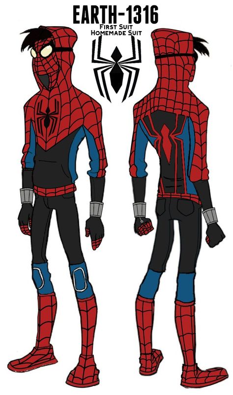 Spiderman Custom Suit, Spiderman Custom, Spiderman Suit, Spiderman And Spider Gwen, Spiderman Characters, Spiderman Comic Art, Marvel Character Design, Spiderman Suits, Spiderman Art Sketch