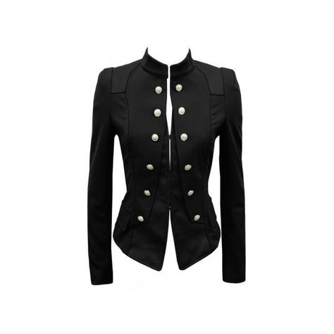 Black Military Tailored Jacket Black Parade ❤ liked on Polyvore featuring outerwear, jackets, tailored jacket, military style jacket, military inspired jacket, fashion military jacket and military jackets Military Jackets, Military Inspired Jacket, Black Parade, Military Style Jackets, Jacket Fashion, Future Fashion, Military Inspired, Military Style, Tailored Jacket