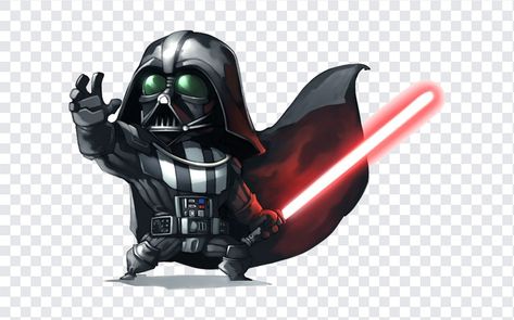 Chibi Darth Vader PNG Darth Vader Png, Sushi Emoji, Animated Fonts, 3d Clouds, Graphic Design Projects, Free Vectors, Png Download, Black Panther, Free Png