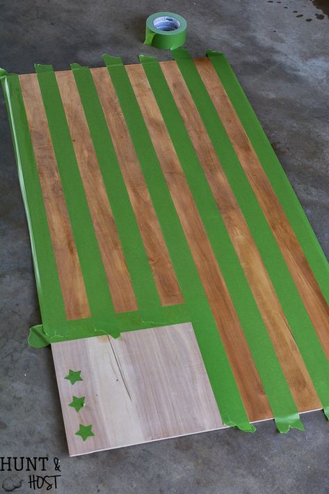 Wood American Flag Wall Decor, American Flag Corn Hole Boards, Flag Cornhole Boards Designs, Wood American Flag Diy, Flag Cornhole Boards, American Flag Cornhole Boards, Diy American Flag, Stained Cornhole Boards, American Flag Diy