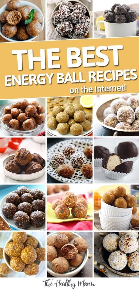 Powerballs Recipe, Protein Energy Bites, Energy Balls Healthy, Ball Recipes, Energy Bites Recipes, Energy Ball Recipe, Protein Bites, Energy Snacks, Protein Balls