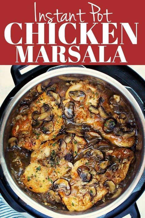 Instant Pot Chicken Marsala, Recipes Diner, Mac And Cheese Rezept, Dinner Sunday, Dinner Simple, Marsala Recipe, Pizza Homemade, Pot Recipes Healthy, Marsala Chicken Recipes