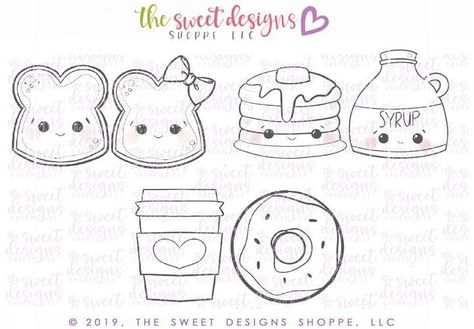 Coffee Paper Cup, Cookie Heart, Faces Drawing, Peanut Butter Bread, Drawing Food, Coffee Paper, Donut Decorations, Butter Bread, Chocolate Lollipops