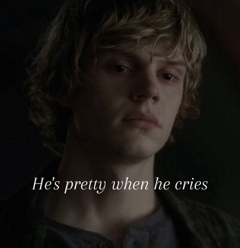 Tate Langdon Whispers, Tate Langdon, Girl Blogger, Horror Show, Evan Peters, Blogger Girl, Whisper Confessions, Netflix Series, Girl Blog