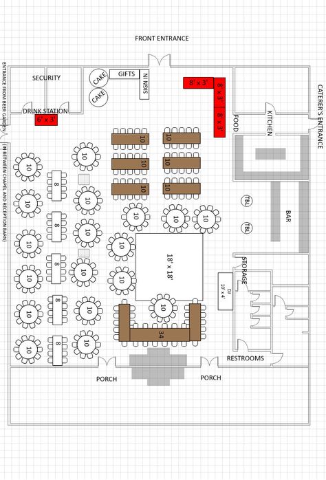 Event Center Floor Plans Wedding Venues, Event Center Floor Plans, Wedding Table Layouts Floor Plans, Diy Birthday Table, Restaurant Plans, Reception Table Layout, Club Design Interior, Wedding Floor Plan, Restaurant Floor Plan